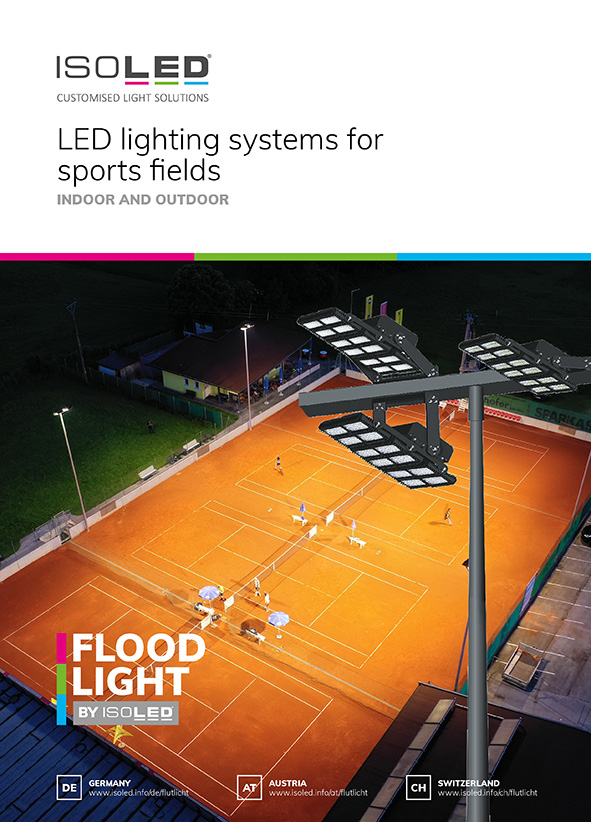 LED lighting systems for sports fields and ski slopes
