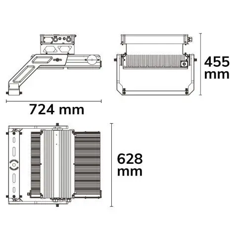lichtanlagen led flutlicht 450w 114625